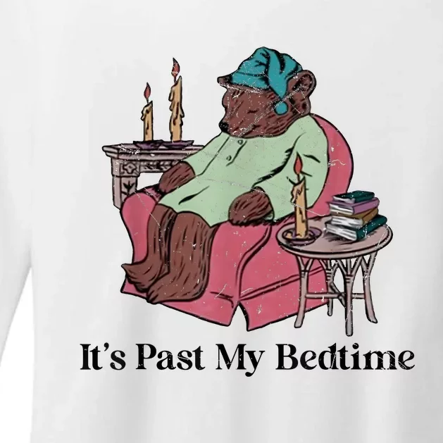 Its Past My Bedtime Funny Bear Sleeping Womens CVC Long Sleeve Shirt