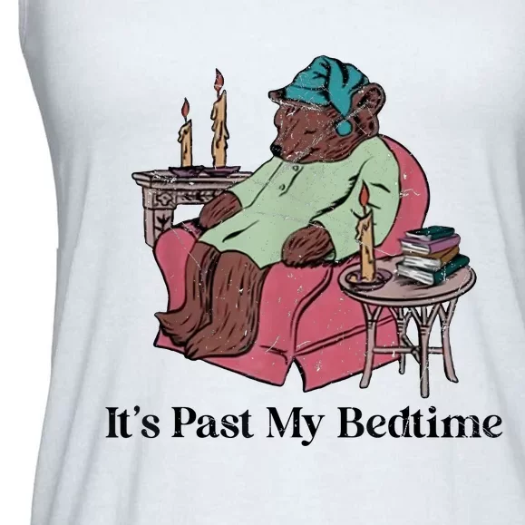 Its Past My Bedtime Funny Bear Sleeping Ladies Essential Flowy Tank