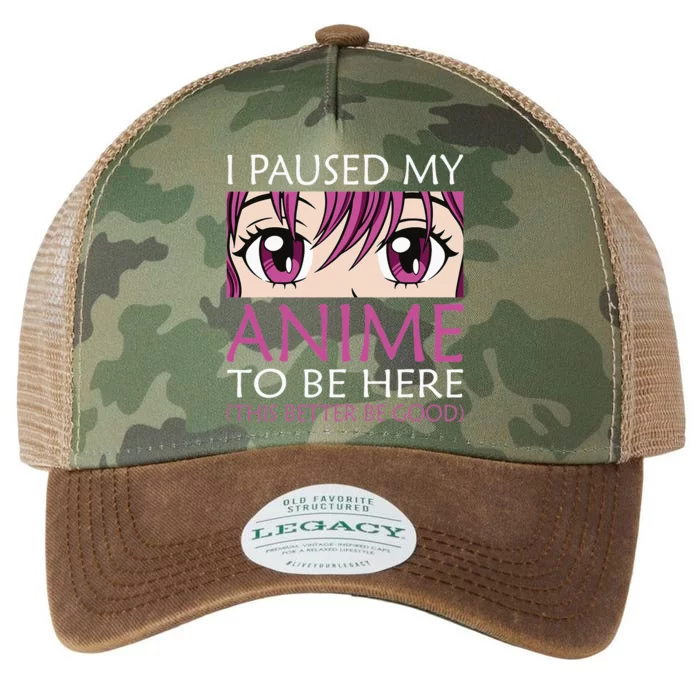 I Paused My Anime To Be Here Kawaii Otaku Legacy Tie Dye Trucker Hat