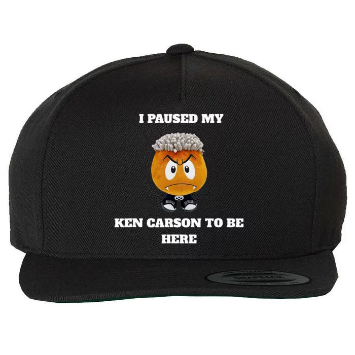 I Paused My Ken Carson To Be Here Agc A Great Chaos Vamp Wool Snapback Cap