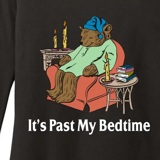 Its Past My Bedtime Funny Bear Womens CVC Long Sleeve Shirt