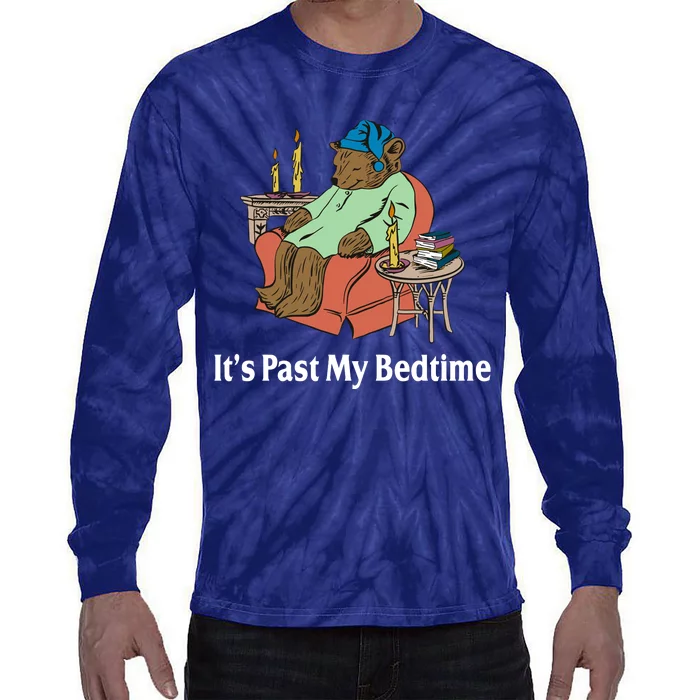 Its Past My Bedtime Funny Bear Tie-Dye Long Sleeve Shirt