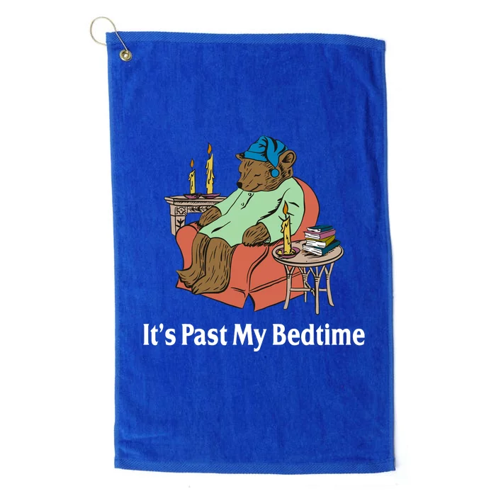 Its Past My Bedtime Funny Bear Platinum Collection Golf Towel