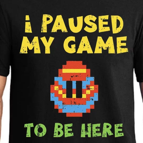 I Paused My Game To Be Here Gaming Egg Easter Gamer Gift Pajama Set