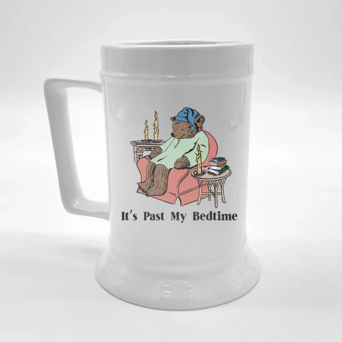 It’S Past My Bedtime Bear Front & Back Beer Stein