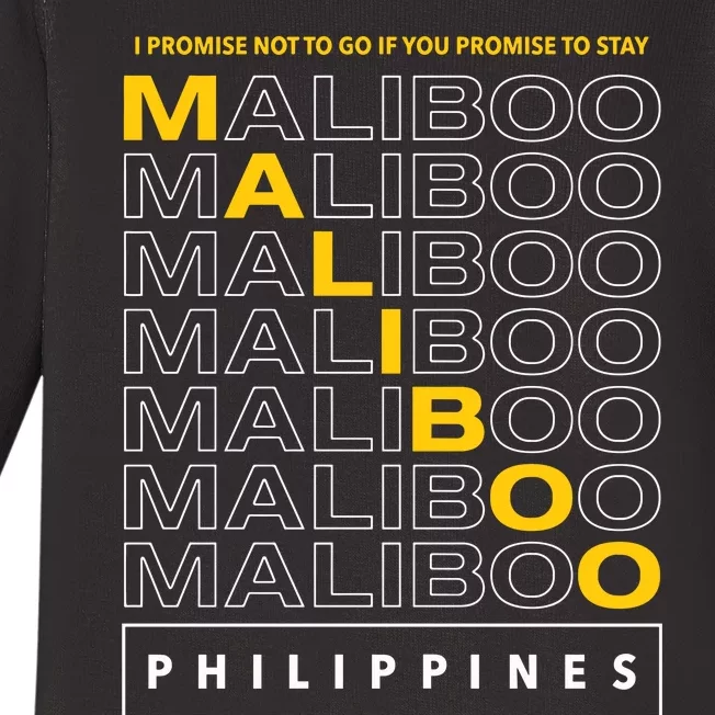 I Promise Not To Go If You Promise To Stay Maliboo Baby Long Sleeve Bodysuit