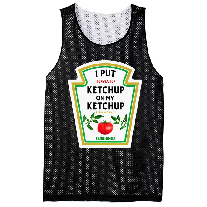 I Put On My Costume Mustard Mayo Love Mesh Reversible Basketball Jersey Tank