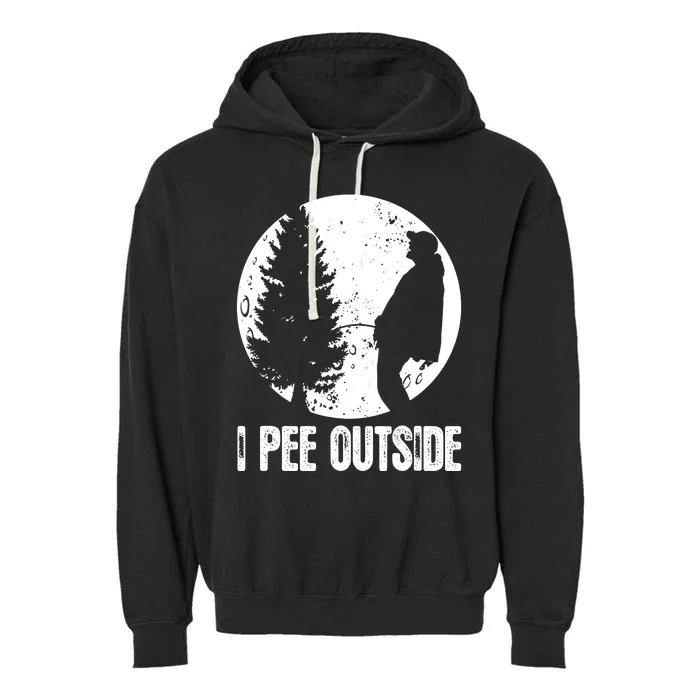 I Pee Outside Inappropriate Garment-Dyed Fleece Hoodie