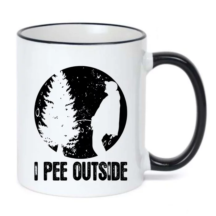 I Pee Outside Inappropriate Black Color Changing Mug