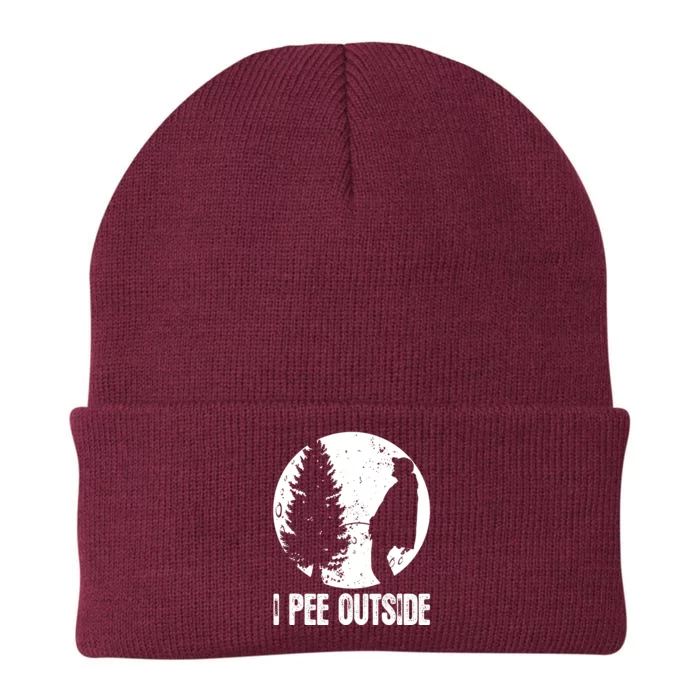 I Pee Outside Inappropriate Knit Cap Winter Beanie