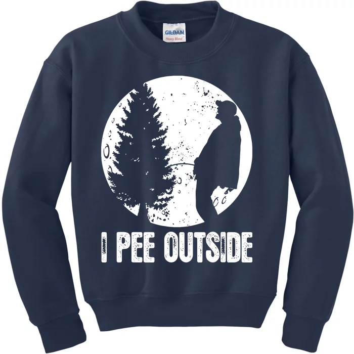 I Pee Outside Inappropriate Kids Sweatshirt