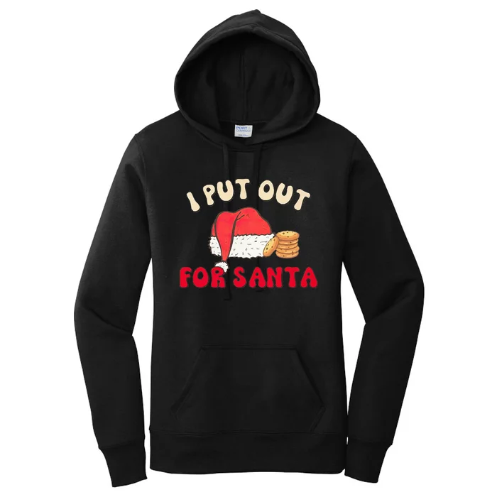 I Put Out For Santa Christmas Couple Women's Pullover Hoodie