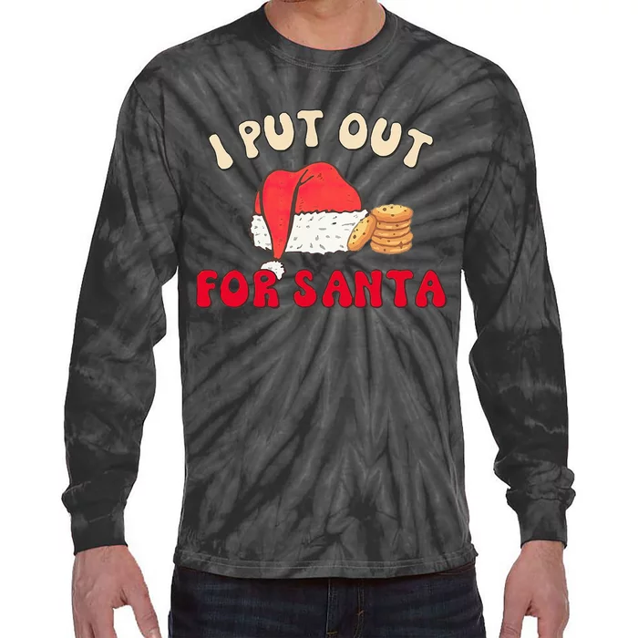 I Put Out For Santa Christmas Couple Tie-Dye Long Sleeve Shirt