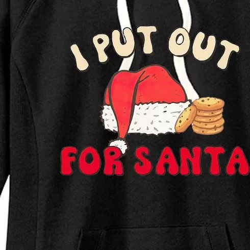 I Put Out For Santa Christmas Couple Women's Fleece Hoodie