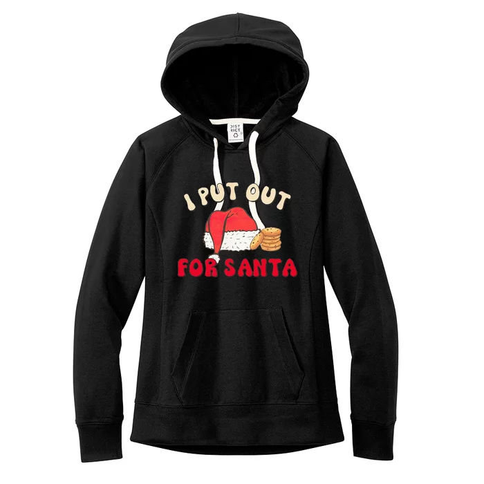 I Put Out For Santa Christmas Couple Women's Fleece Hoodie