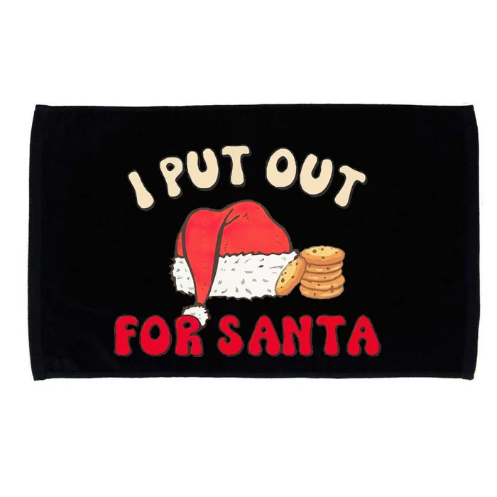 I Put Out For Santa Christmas Couple Microfiber Hand Towel