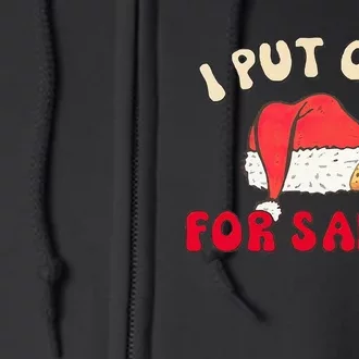 I Put Out For Santa Christmas Couple Full Zip Hoodie