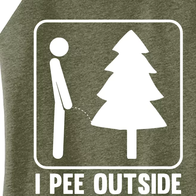 I Pee Outside Women’s Perfect Tri Rocker Tank