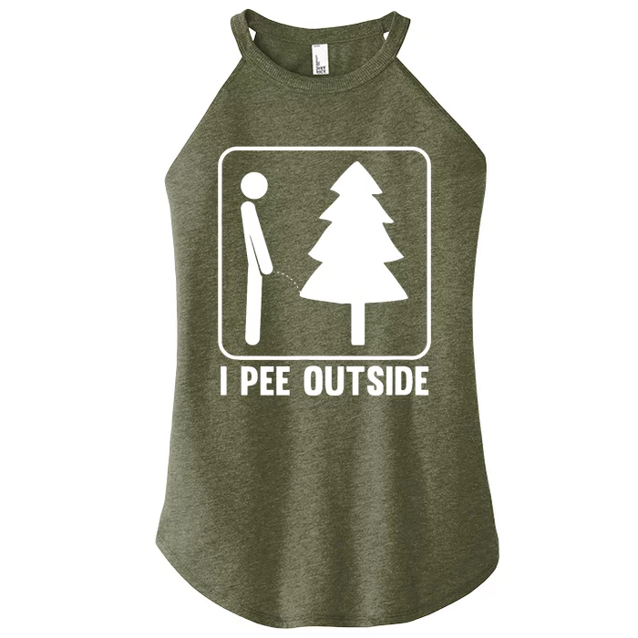 I Pee Outside Women’s Perfect Tri Rocker Tank