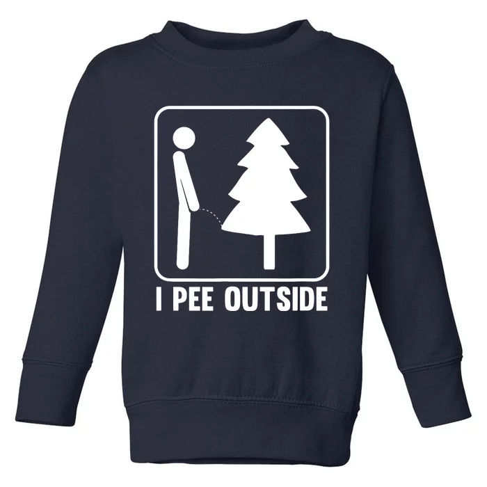 I Pee Outside Toddler Sweatshirt