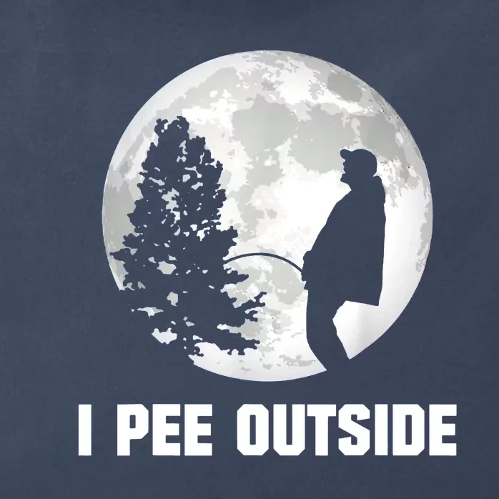 I Pee Outside I Love Peeing Outside Funny Camping Zip Tote Bag