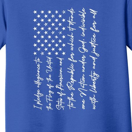 I Pledge Of Allegiance The Flag Of The United States Of USA Toddler T-Shirt