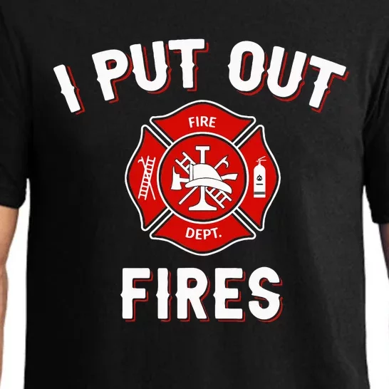 I Put Out Fires Firefighter Fireman Halloween Costume Pajama Set