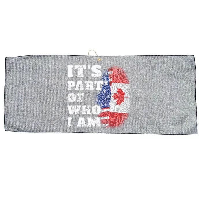 Its Part Of Who I Am American And Canadian Large Microfiber Waffle Golf Towel