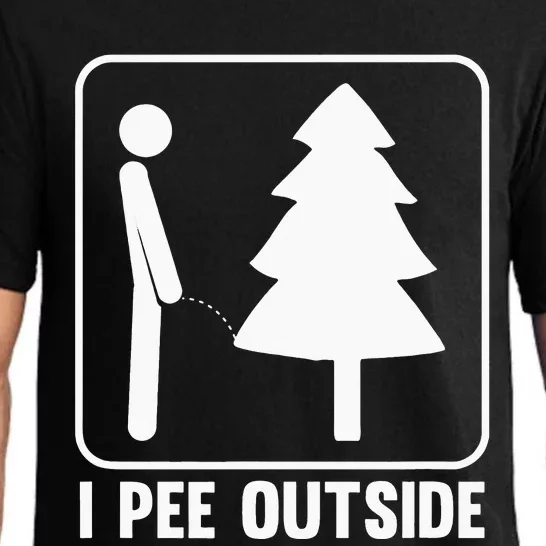 I Pee Outside Funny Camping vacation summer Pajama Set