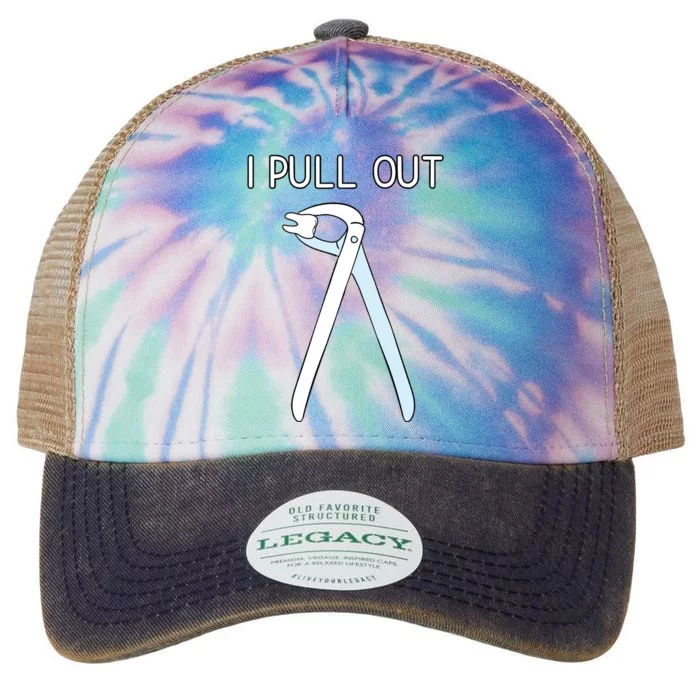 I Pull Out Dental Forceps Dentist Instruments Tooth Gift Legacy Tie Dye Trucker Hat