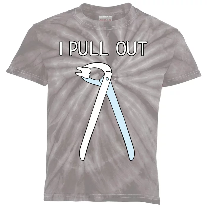 I Pull Out Dental Forceps Dentist Instruments Tooth Gift Kids Tie-Dye T-Shirt