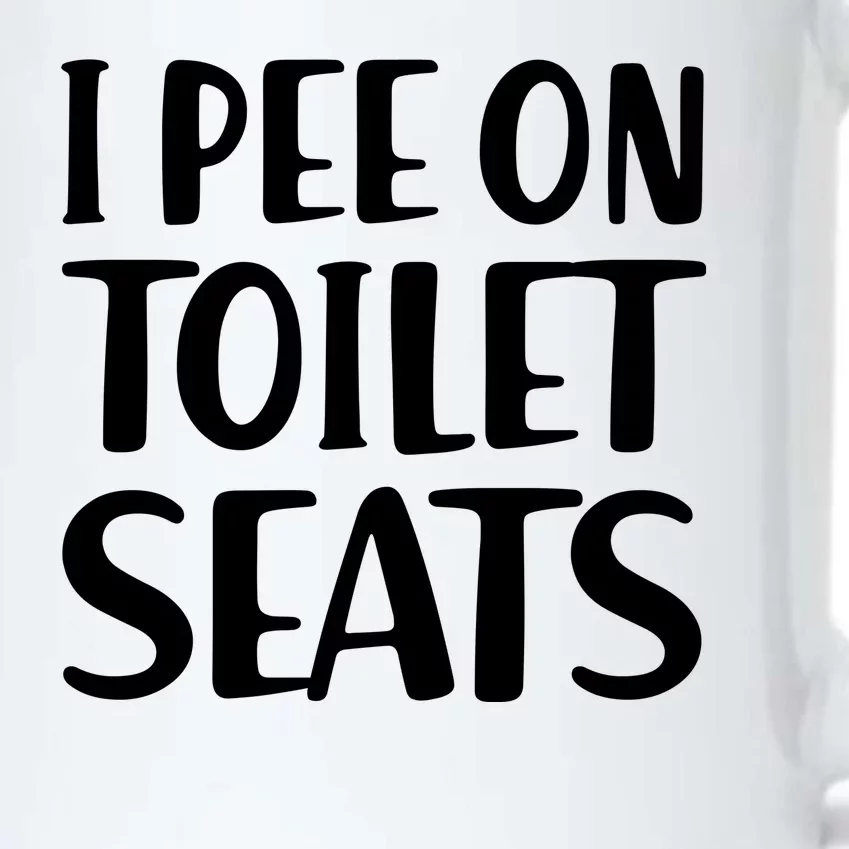 I Pee On Toilet Seats Black Color Changing Mug