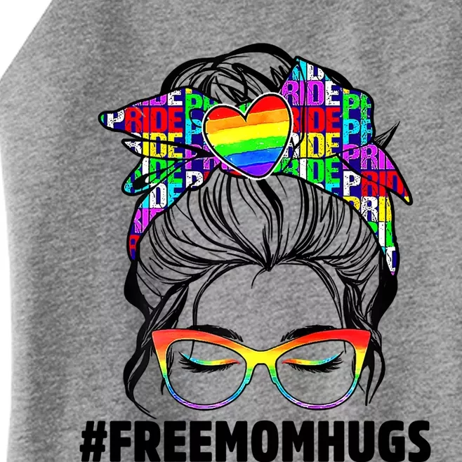 IM Proud Of You Free Mom Hugs Lgbt Pride Awareness Gift Women’s Perfect Tri Rocker Tank