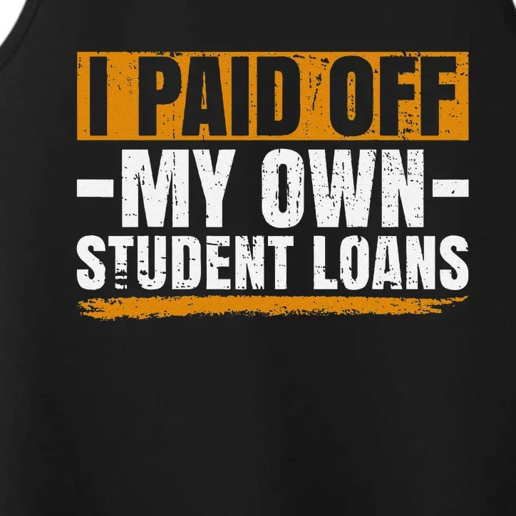 I Paid Off My Student Loans I Paid Off My Own Student Loans Performance Tank