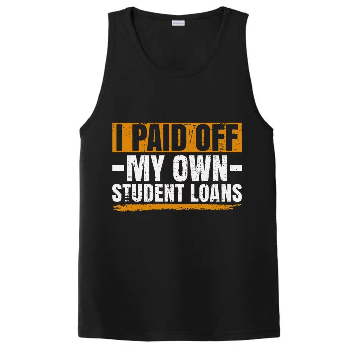 I Paid Off My Student Loans I Paid Off My Own Student Loans Performance Tank