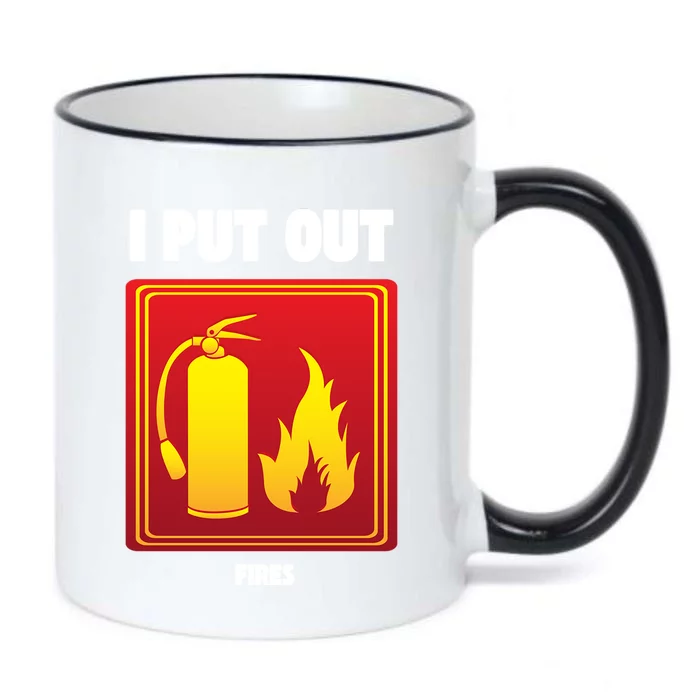 I Put Out Firefighter Fire Extinguisher I Put Out Fires Gift Black Color Changing Mug