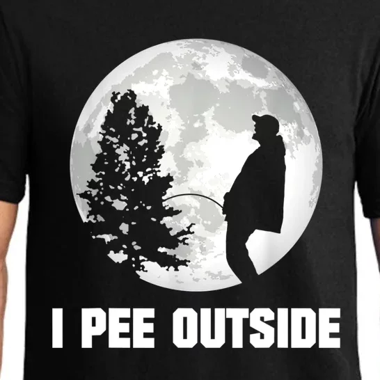 I Pee Outside I Love Peeing Outside Funny Camping Pajama Set