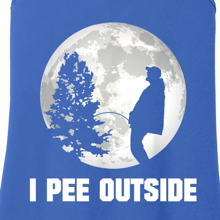 I Pee Outside I Love Peeing Outside Funny Camping Ladies Essential Tank