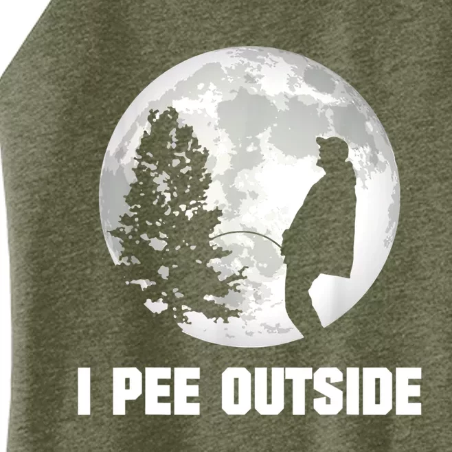 I Pee Outside I Love Peeing Outside Funny Camping Women’s Perfect Tri Rocker Tank