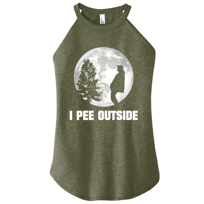 I Pee Outside I Love Peeing Outside Funny Camping Women’s Perfect Tri Rocker Tank