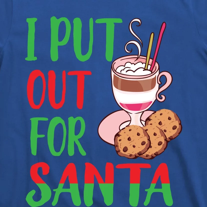 I Put Out For Santa Funny Christmas Cookie Holiday Graphic Gift T-Shirt