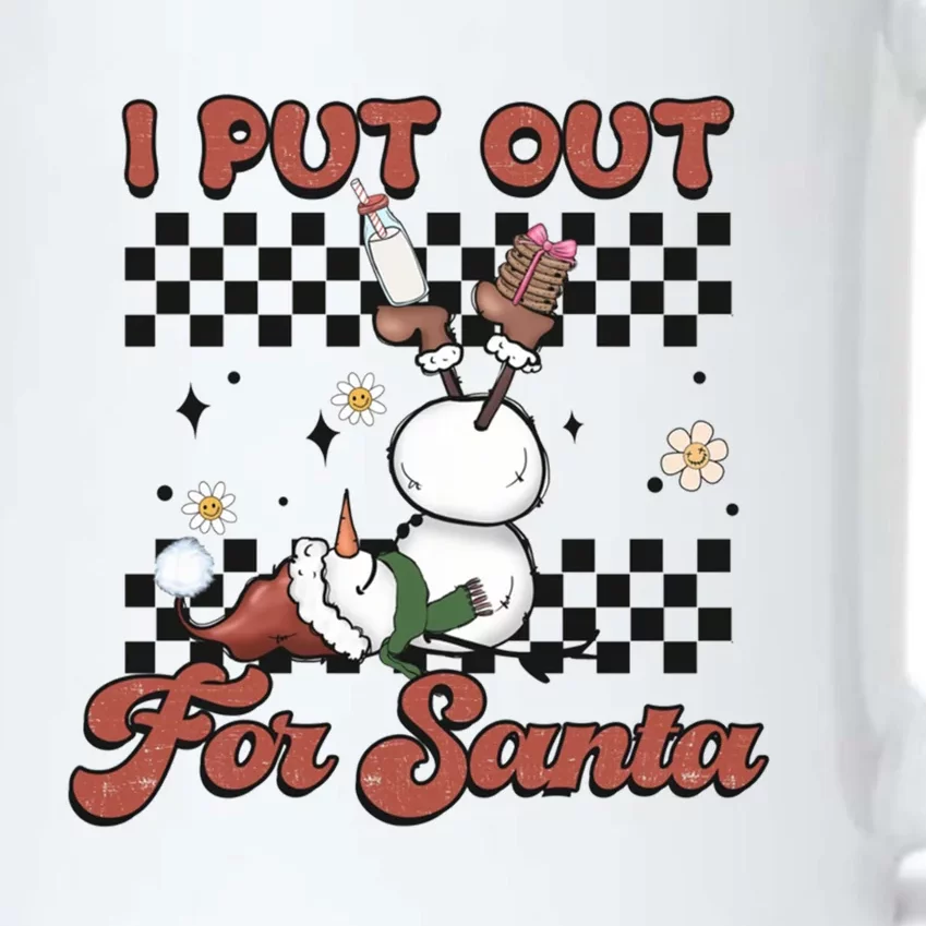 I Put Out For Santa Funny Milk And Cookie Christmas Retro Great Gift Black Color Changing Mug