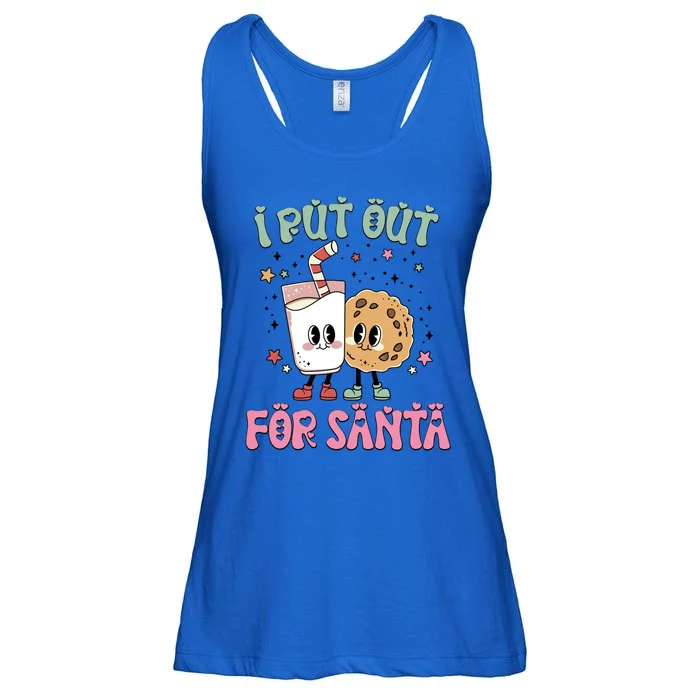 I Put Out For Santa Funny Milk And Cookie Christmas Gift Ladies Essential Flowy Tank