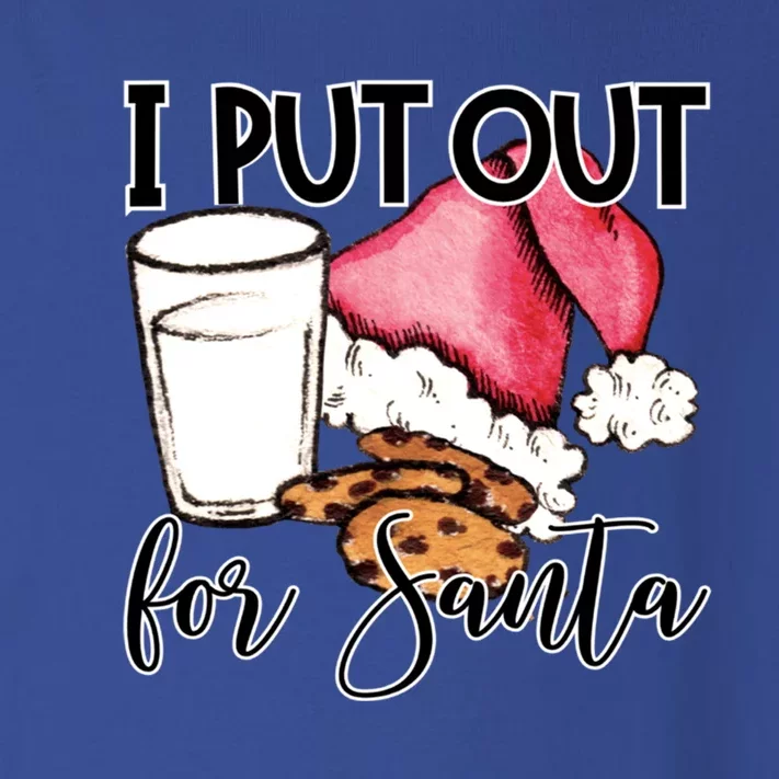 I Put Out For Santa Cookies And Milk Gift Toddler Long Sleeve Shirt