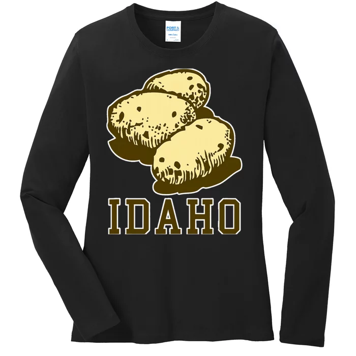 Idaho Potato Potato Potatoes Snacks Ladies Long Sleeve Shirt