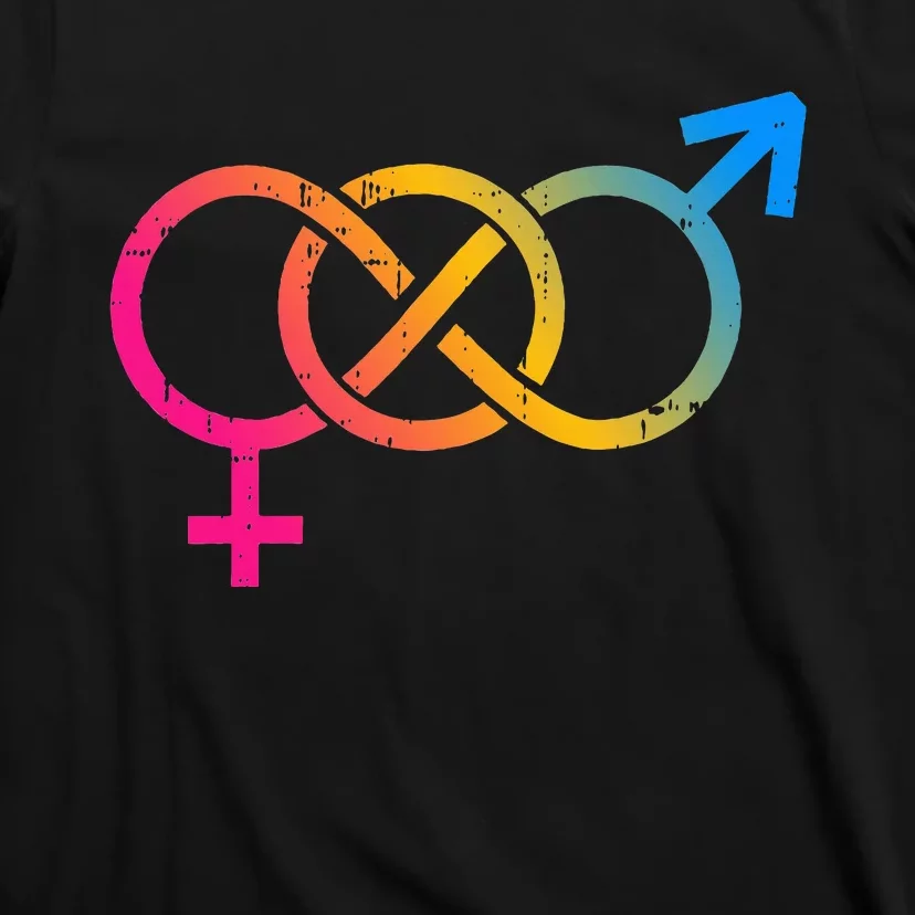 Infinity Pan Pansexual Pride Flag Lgbtq Cool Lgbt Ally T-Shirt