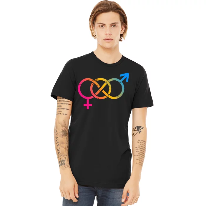 Infinity Pan Pansexual Pride Flag Lgbtq Cool Lgbt Ally Premium T-Shirt