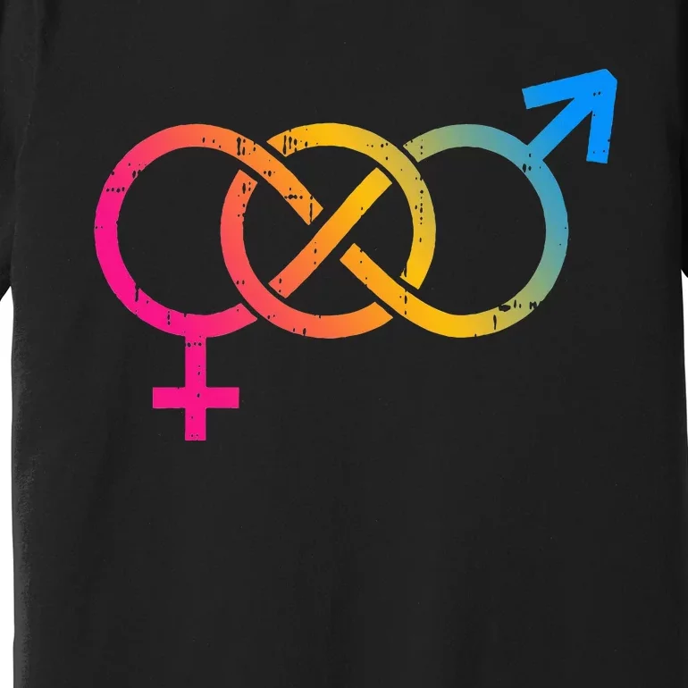 Infinity Pan Pansexual Pride Flag Lgbtq Cool Lgbt Ally Premium T-Shirt