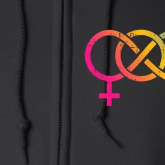 Infinity Pan Pansexual Pride Flag Lgbtq Cool Lgbt Ally Full Zip Hoodie