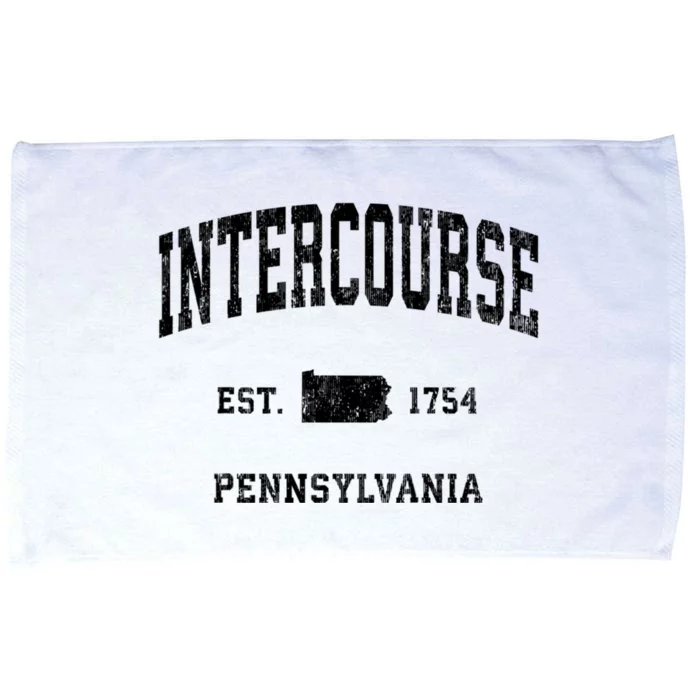 Intercourse Pennsylvania Pa Vintage Athletic Sports Microfiber Hand Towel